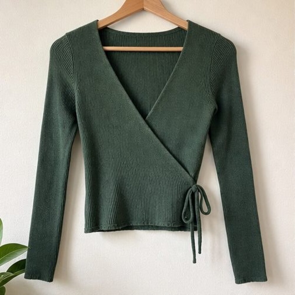 Charcoal Tie Neck Blouse